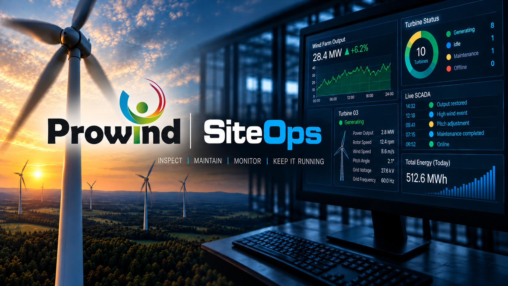 Prowind SiteOps — wind turbines and control systems